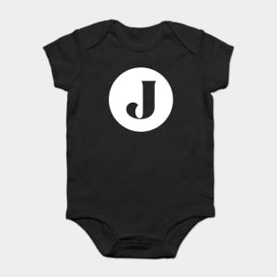 J (Letter Initial Monogram) Baby Bodysuit